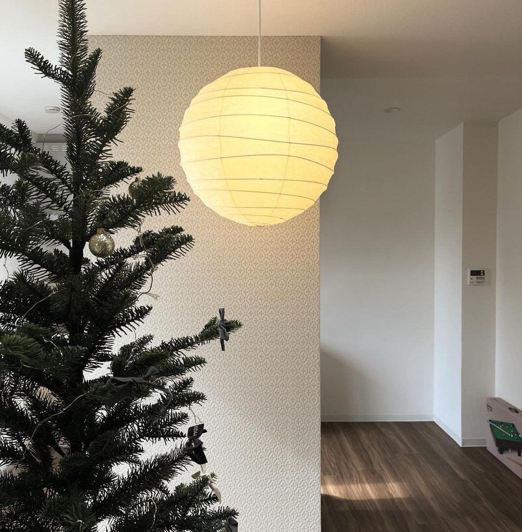 Luna Pendant Light Japanese Paper Globe | ventumra