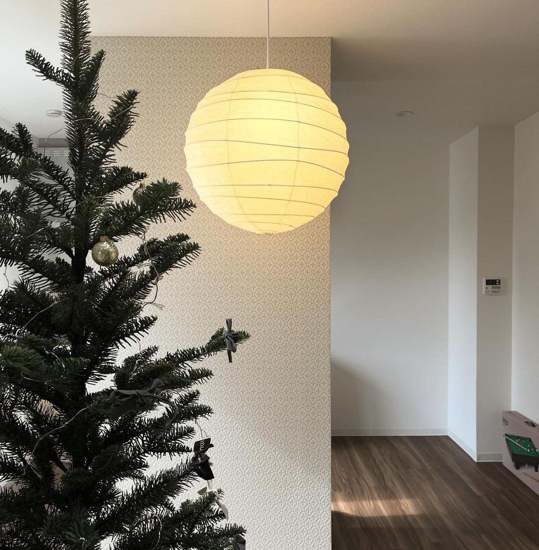 Luna Pendant Light Japanese Paper Globe | ventumra