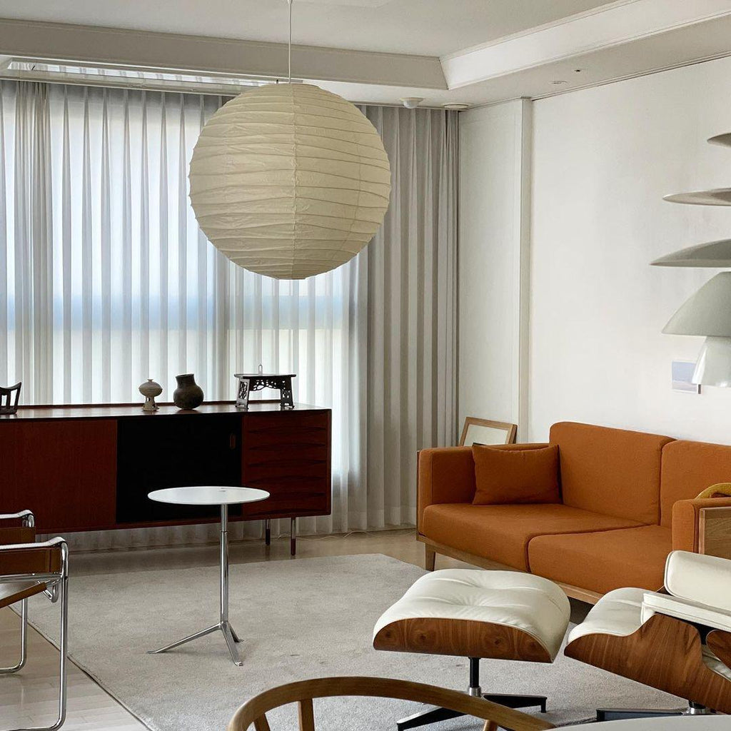 Luna Pendant Light Japanese Paper Globe | ventumra