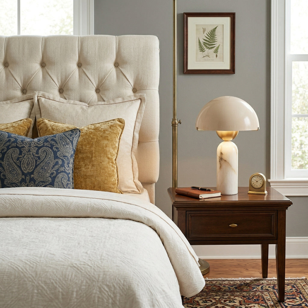 Vellum Alabaster Table Lamp | Ventumra