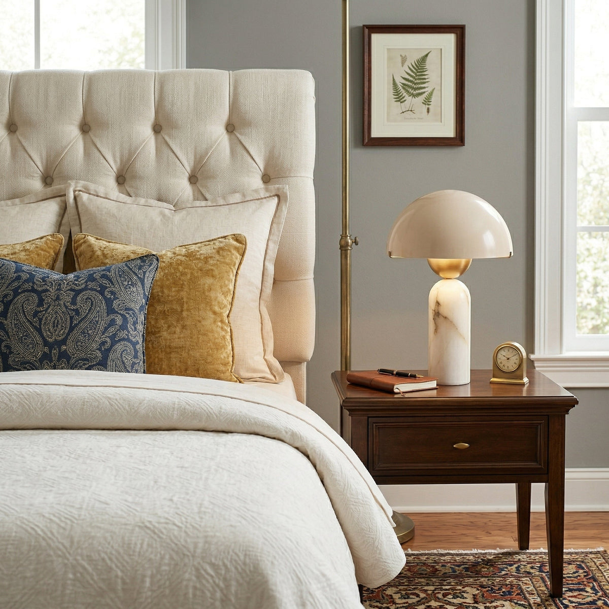 Vellum Alabaster Table Lamp | Ventumra