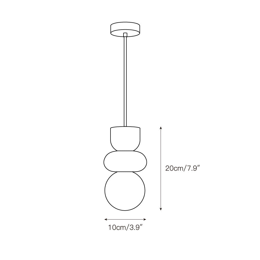 Rauduvyn Modern Totem Alabaster Pendant Light | ventumra