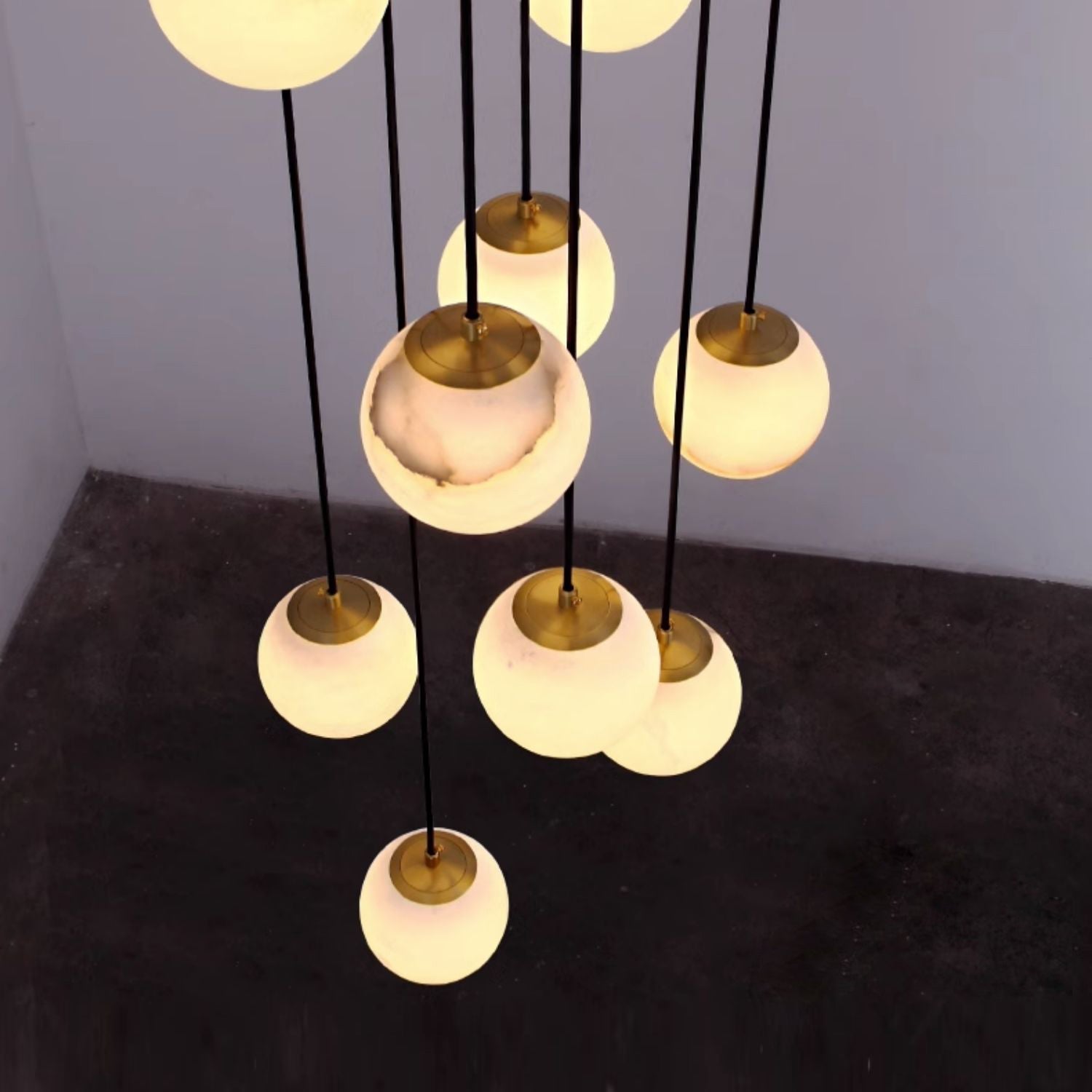 Alabaster Chandelier Balls Cluster | ventumra