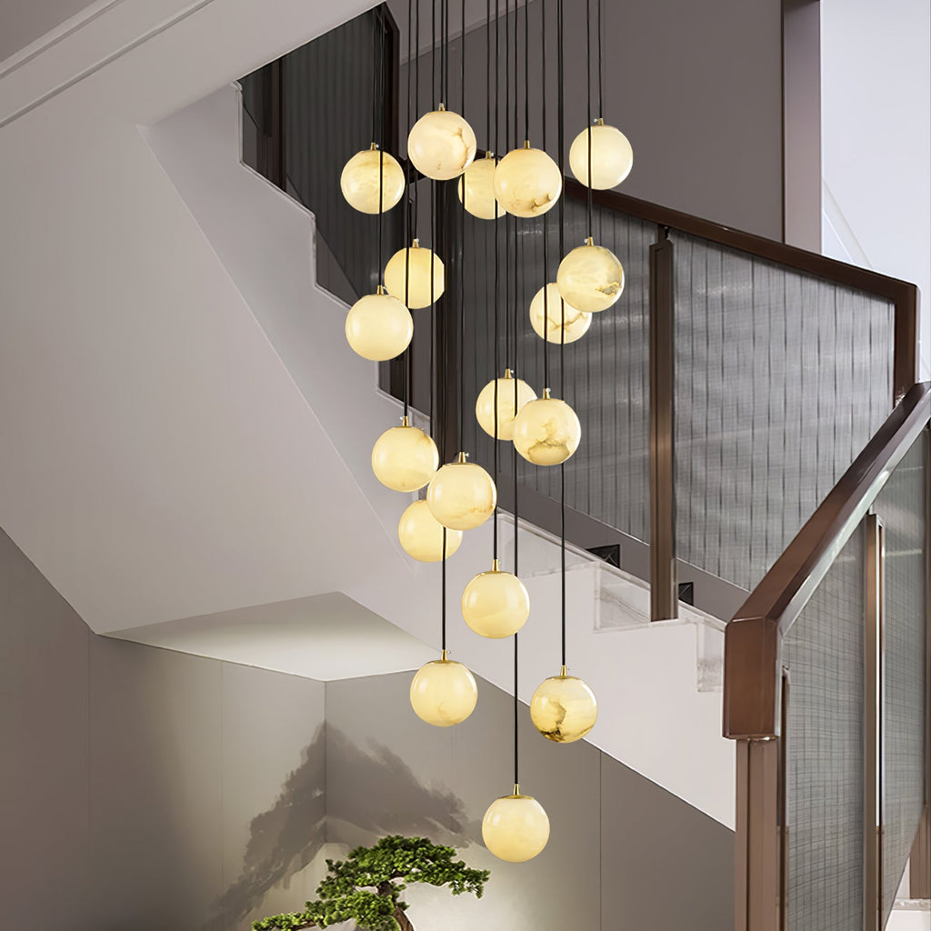 Alabaster Chandelier Balls Cluster | ventumra