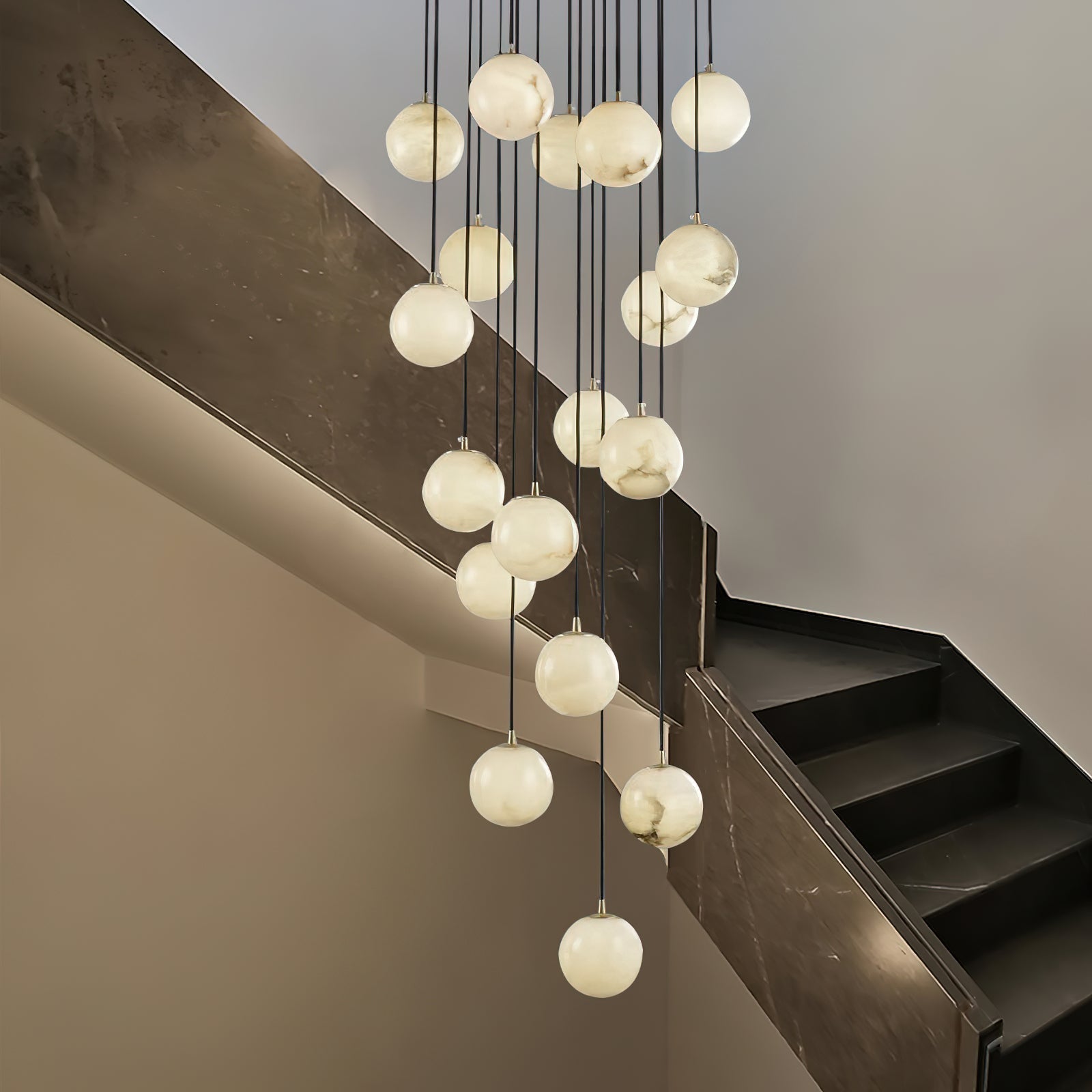 Alabaster Chandelier Balls Cluster | ventumra