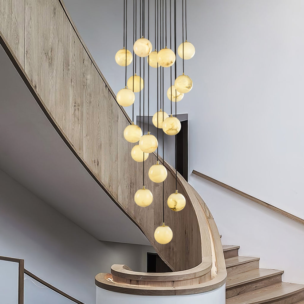 Alabaster Chandelier Balls Cluster | ventumra