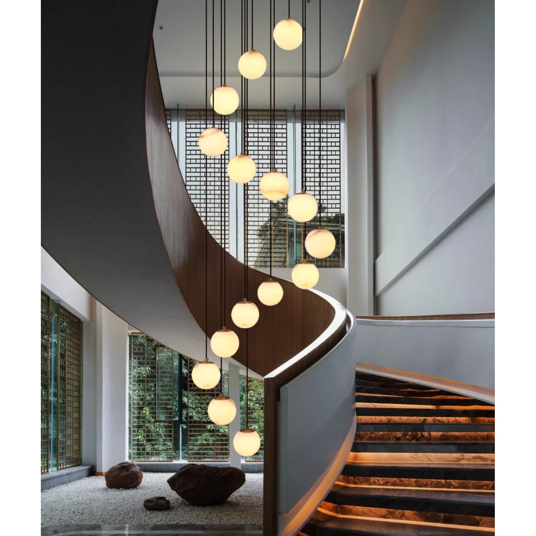 Alabaster Chandelier Balls Cluster | ventumra