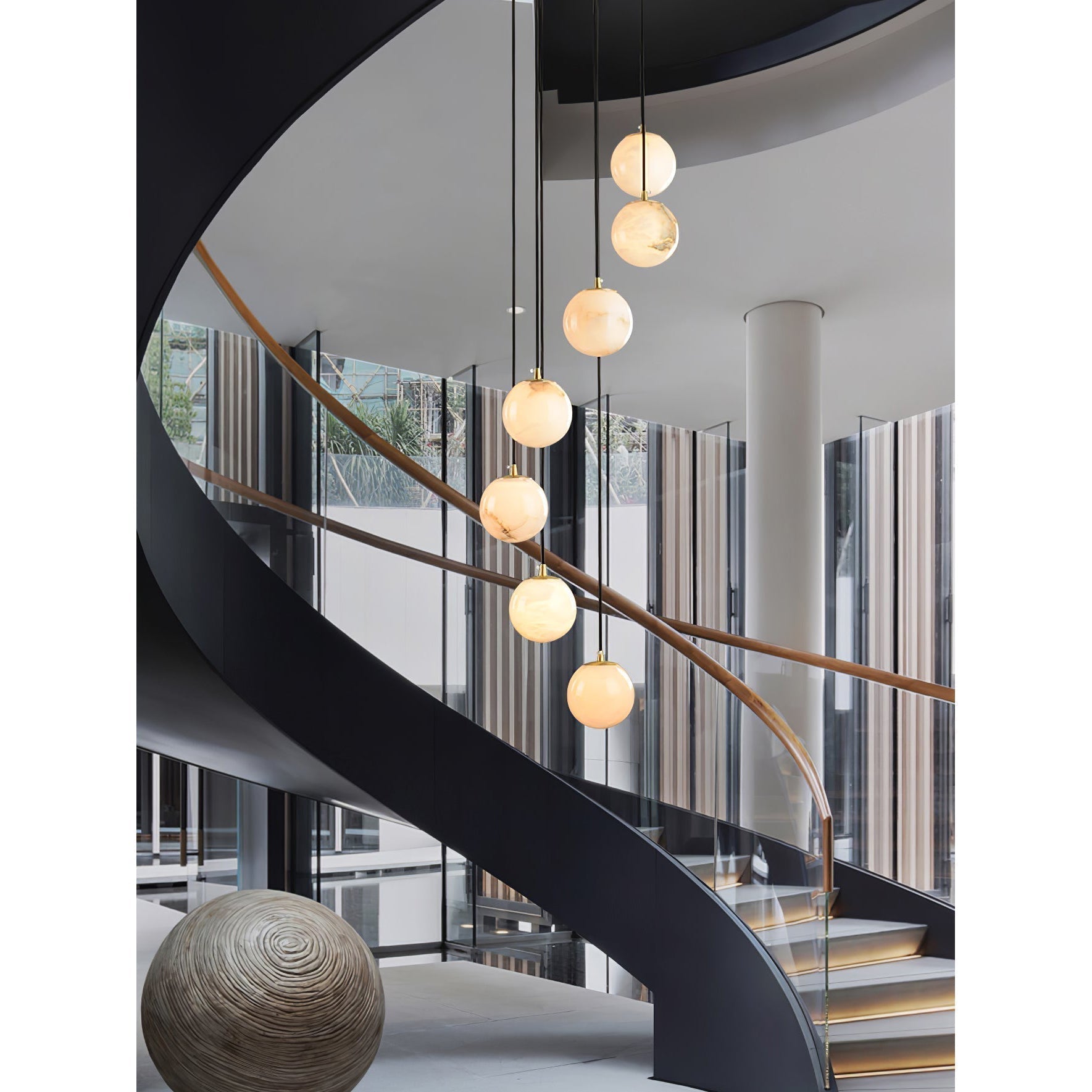 Alabaster Chandelier Balls Cluster | ventumra