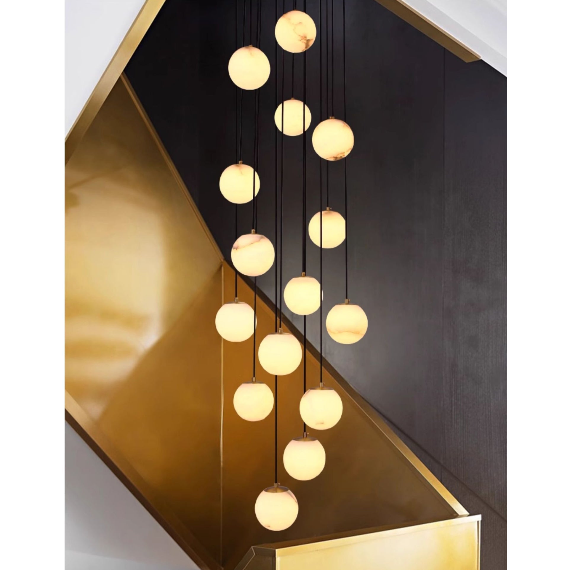 Alabaster Chandelier Balls Cluster | ventumra