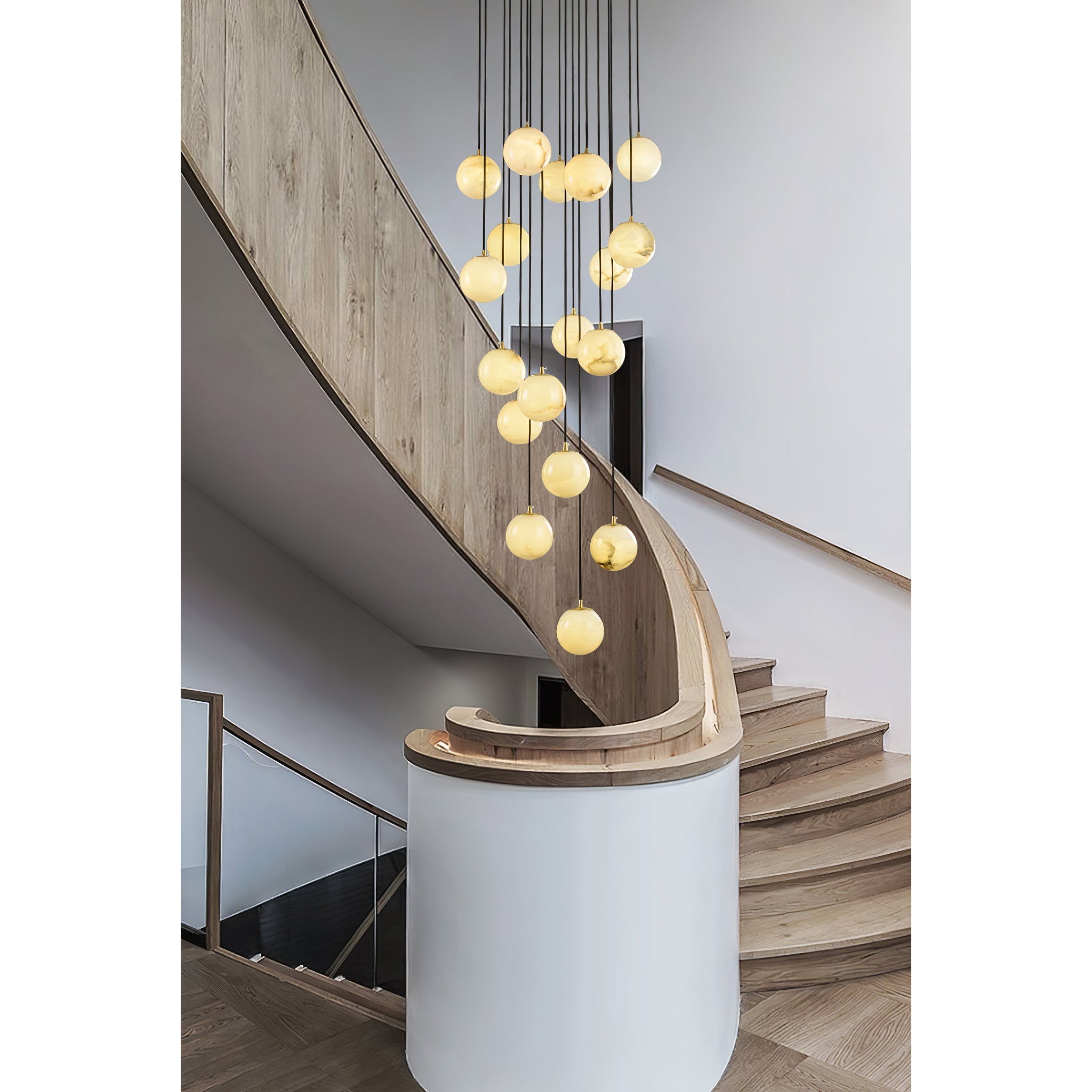 Alabaster Chandelier Balls Cluster | ventumra