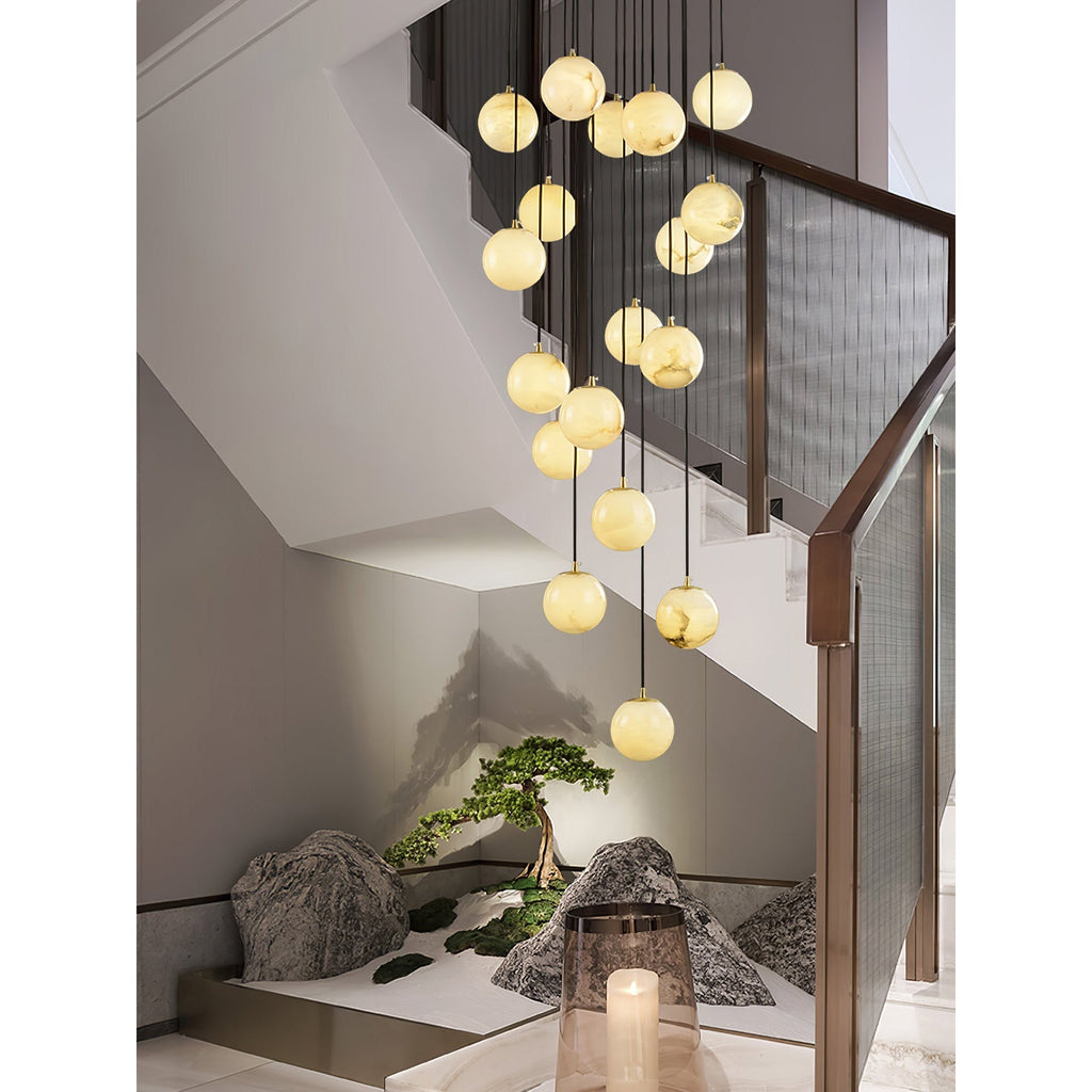 Alabaster Chandelier Balls Cluster | ventumra