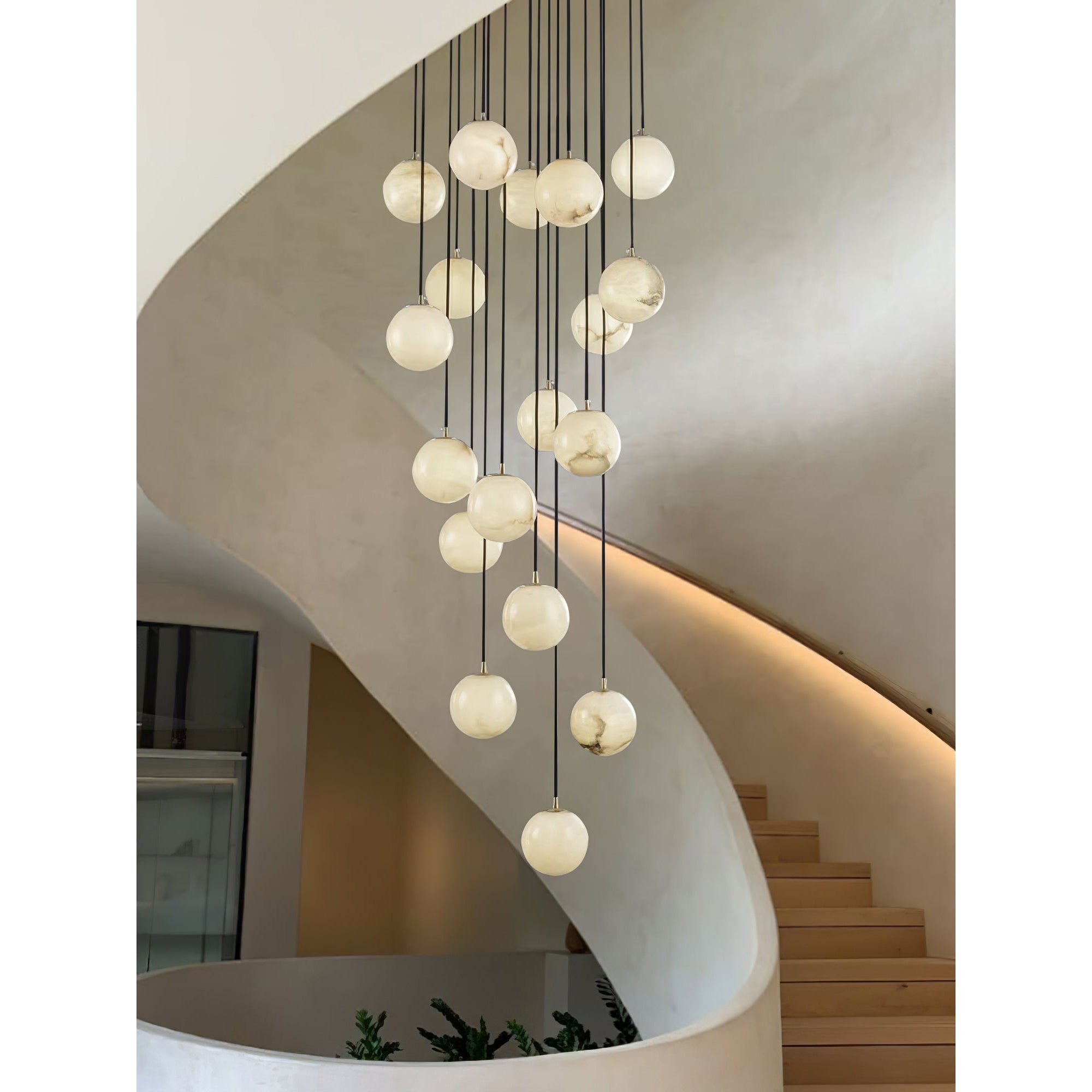 Alabaster Chandelier Balls Cluster | ventumra