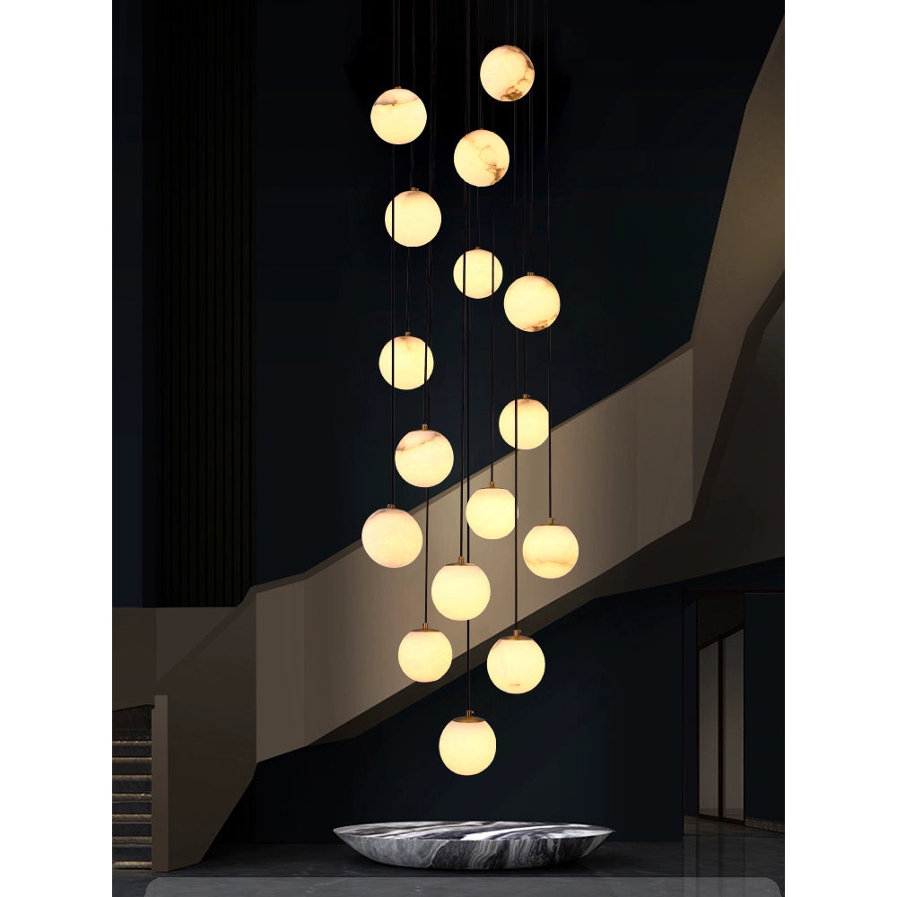 Alabaster Chandelier Balls Cluster | ventumra