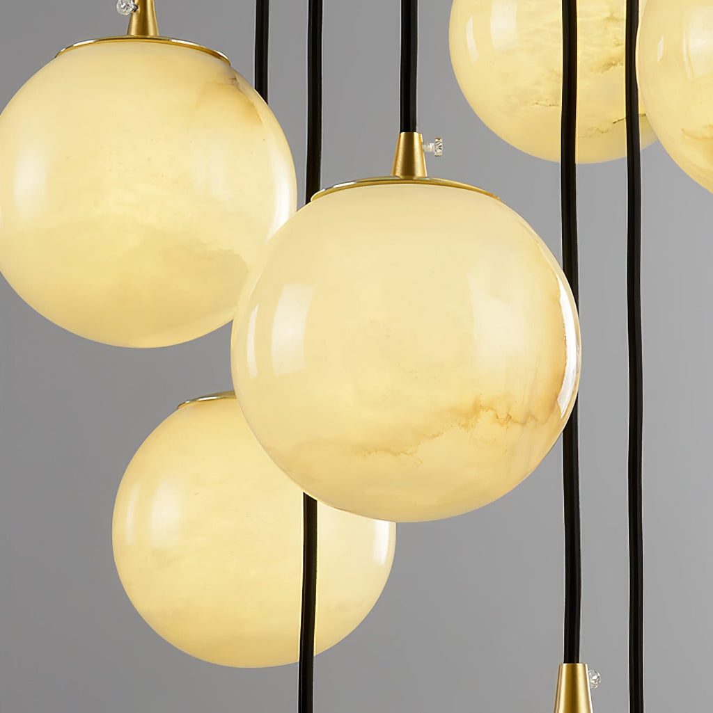 Alabaster Chandelier Balls Cluster | ventumra