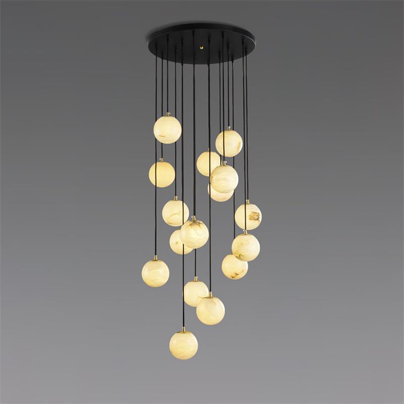Alabaster Chandelier Balls Cluster | ventumra