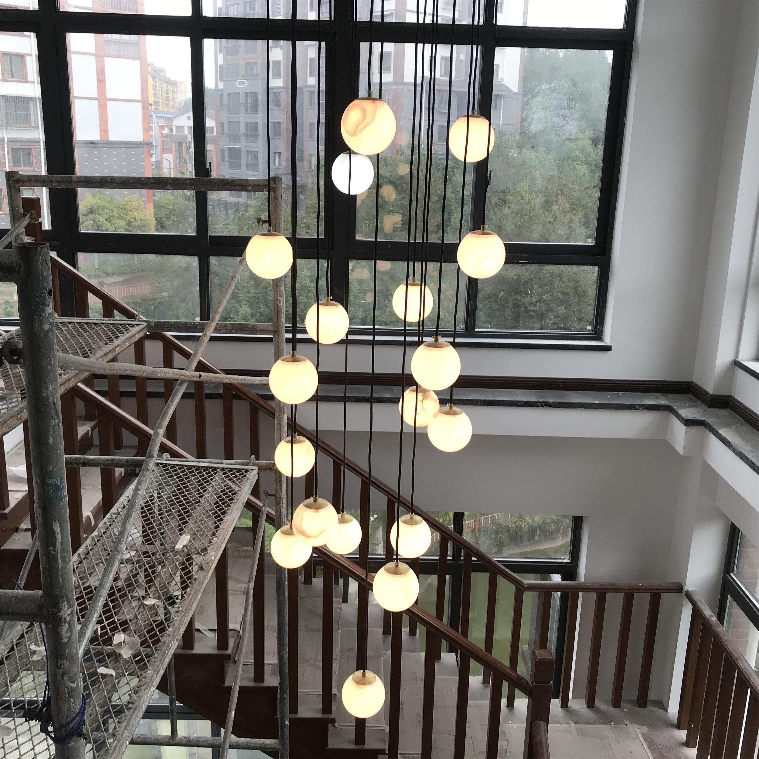 Alabaster Chandelier Balls Cluster | ventumra