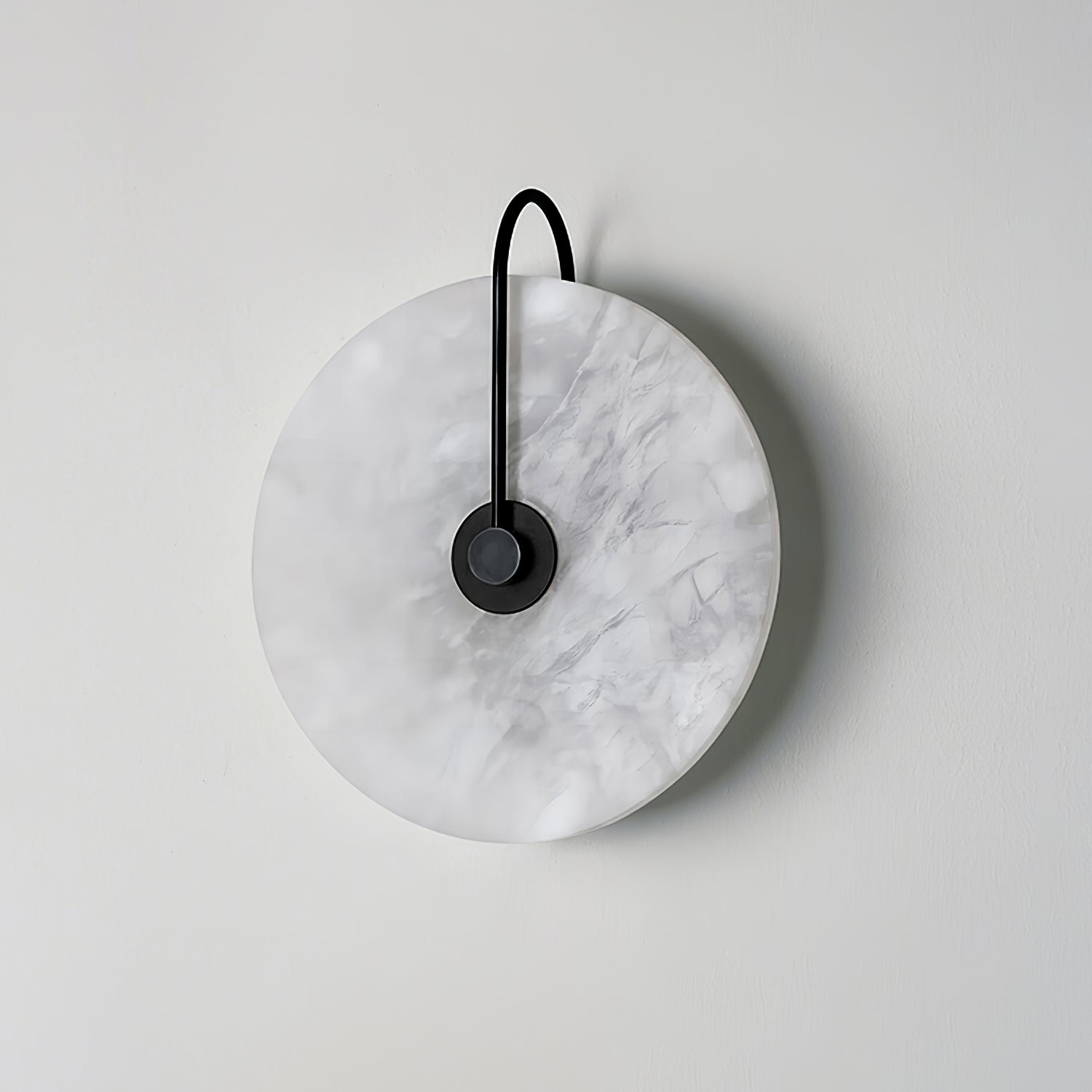 Kristy Alabaster LED Wall Lamp Round Iconic Circular | ventumra