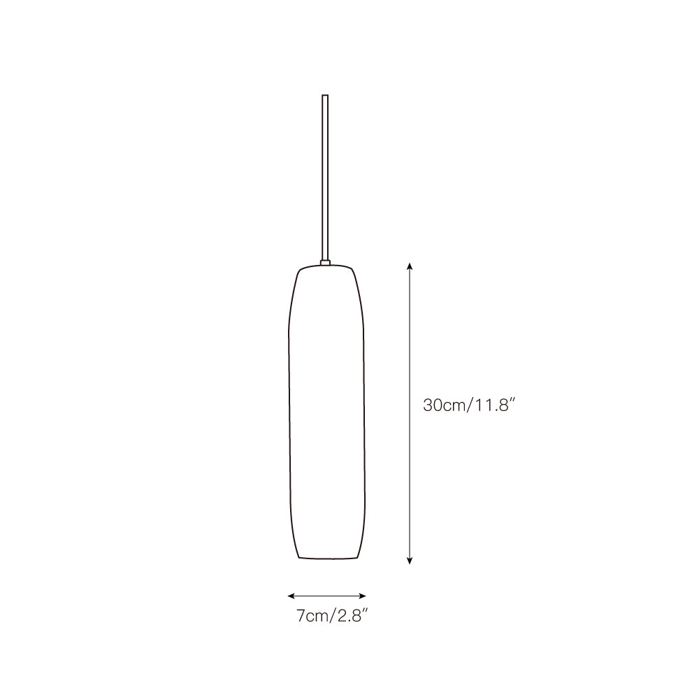 Kvennuvye Flute Modern Minimalist Alabaster Pendant Light | ventumra