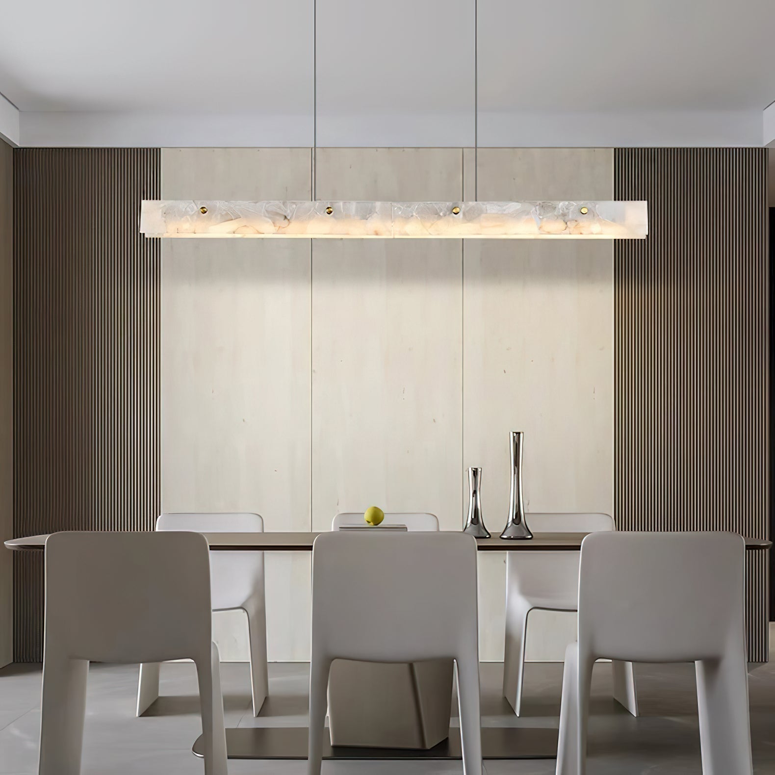 Ljomuvye LED Modern Linear Alabaster Pendant Light | ventumra