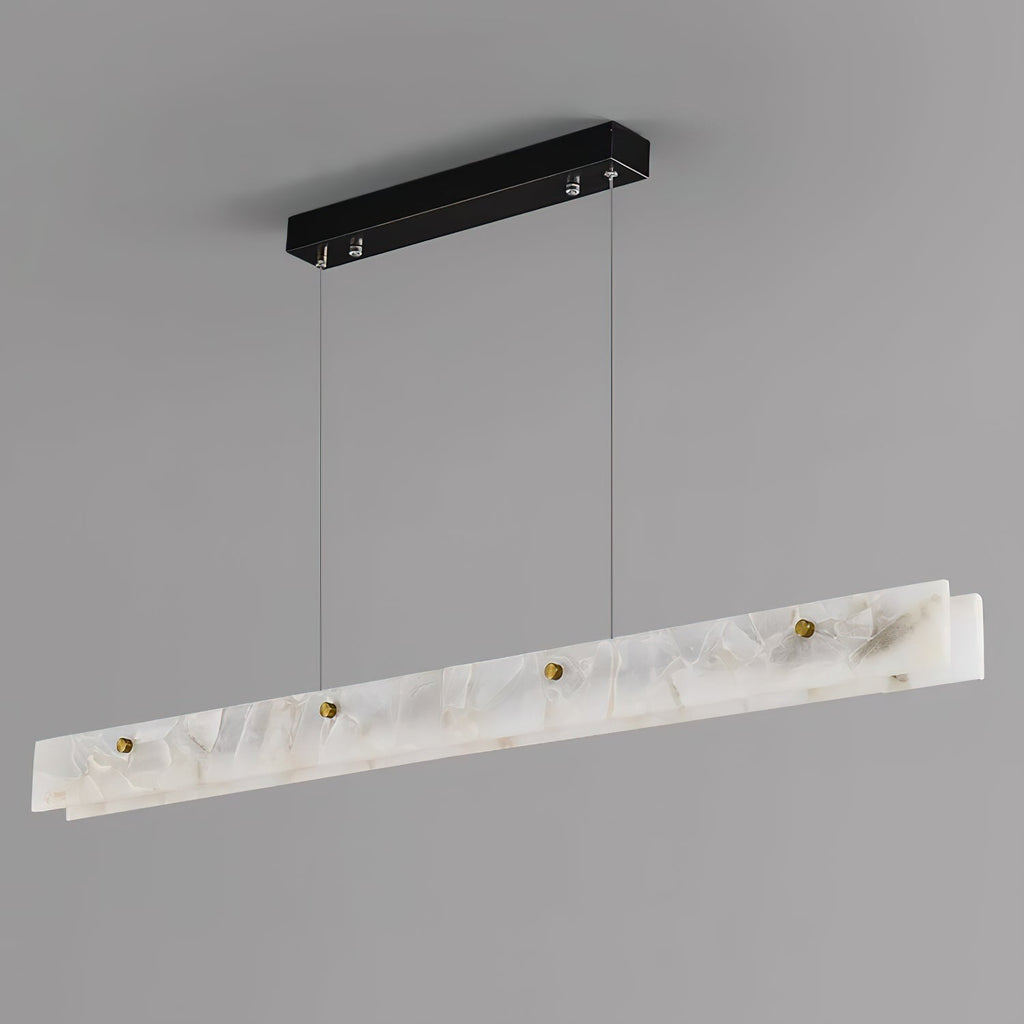Ljomuvye LED Modern Linear Alabaster Pendant Light | ventumra