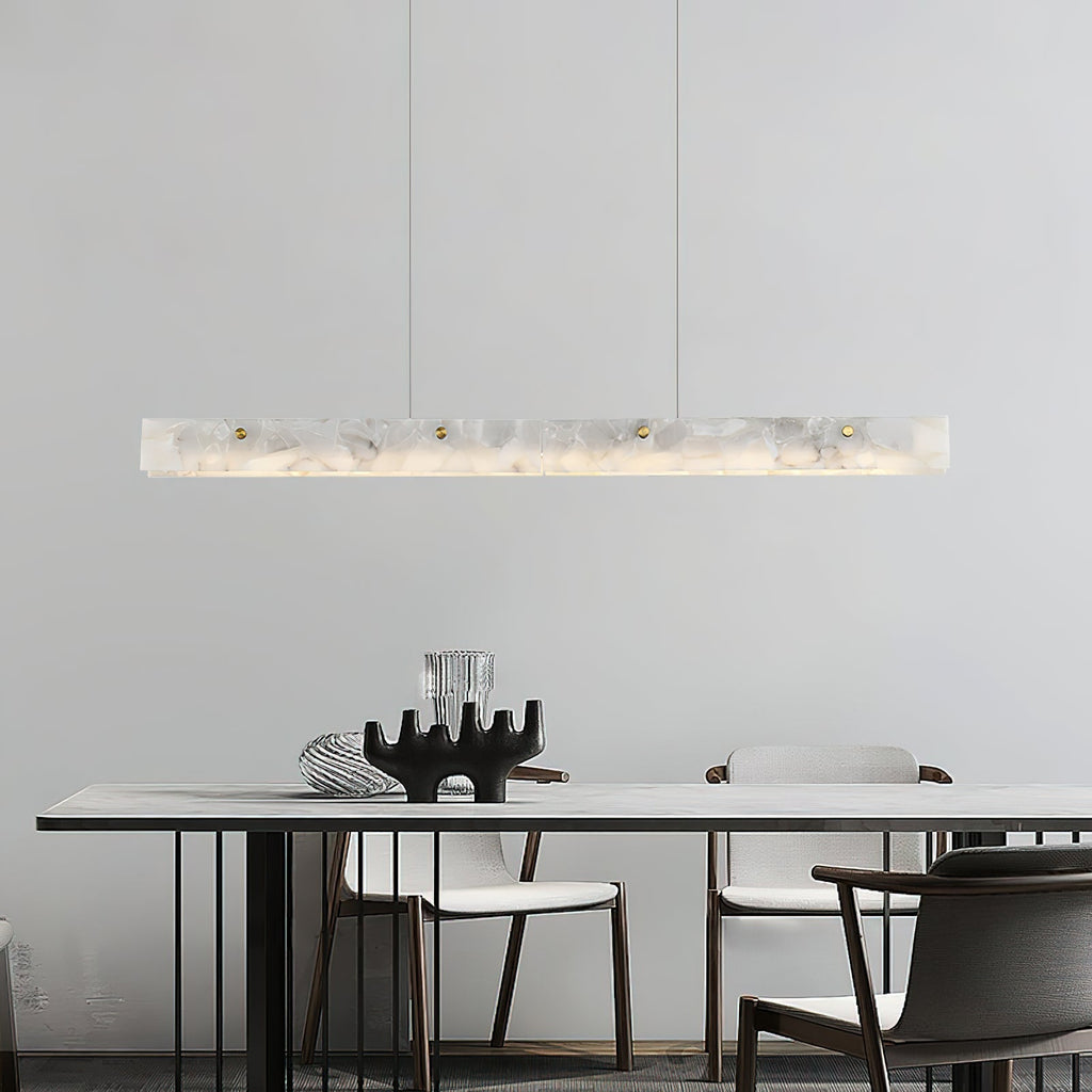 Ljomuvye LED Modern Linear Alabaster Pendant Light | ventumra