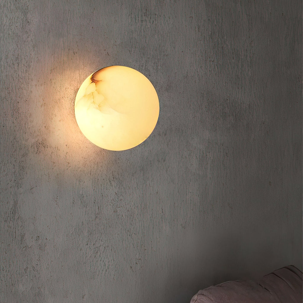 Lynq Alabaster Mini Orb Wall Lamp | ventumra