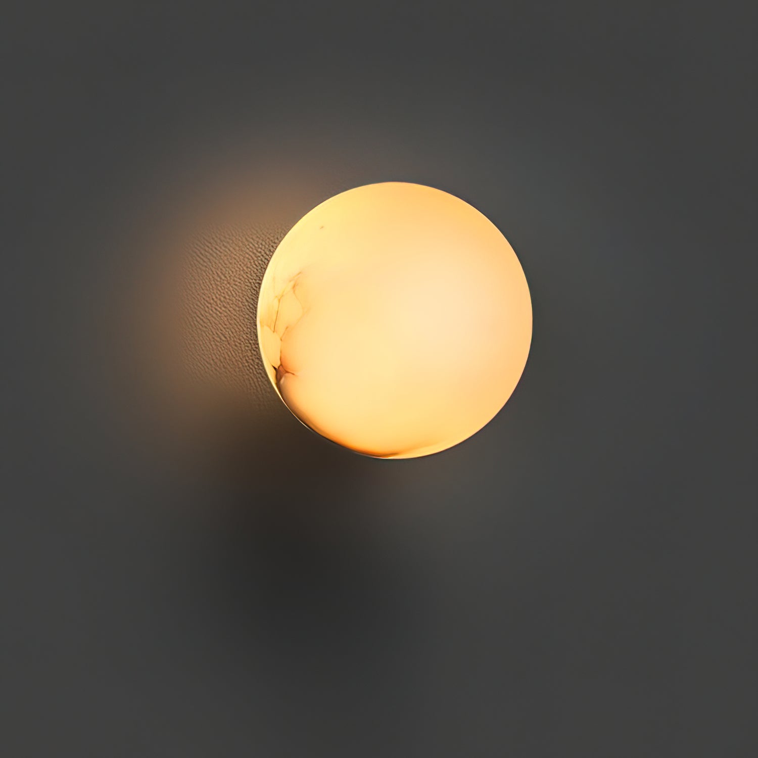 Lynq Alabaster Mini Orb Wall Lamp | ventumra