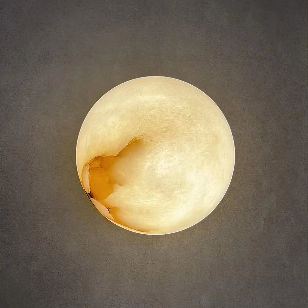 Lynq Alabaster Mini Orb Wall Lamp | ventumra