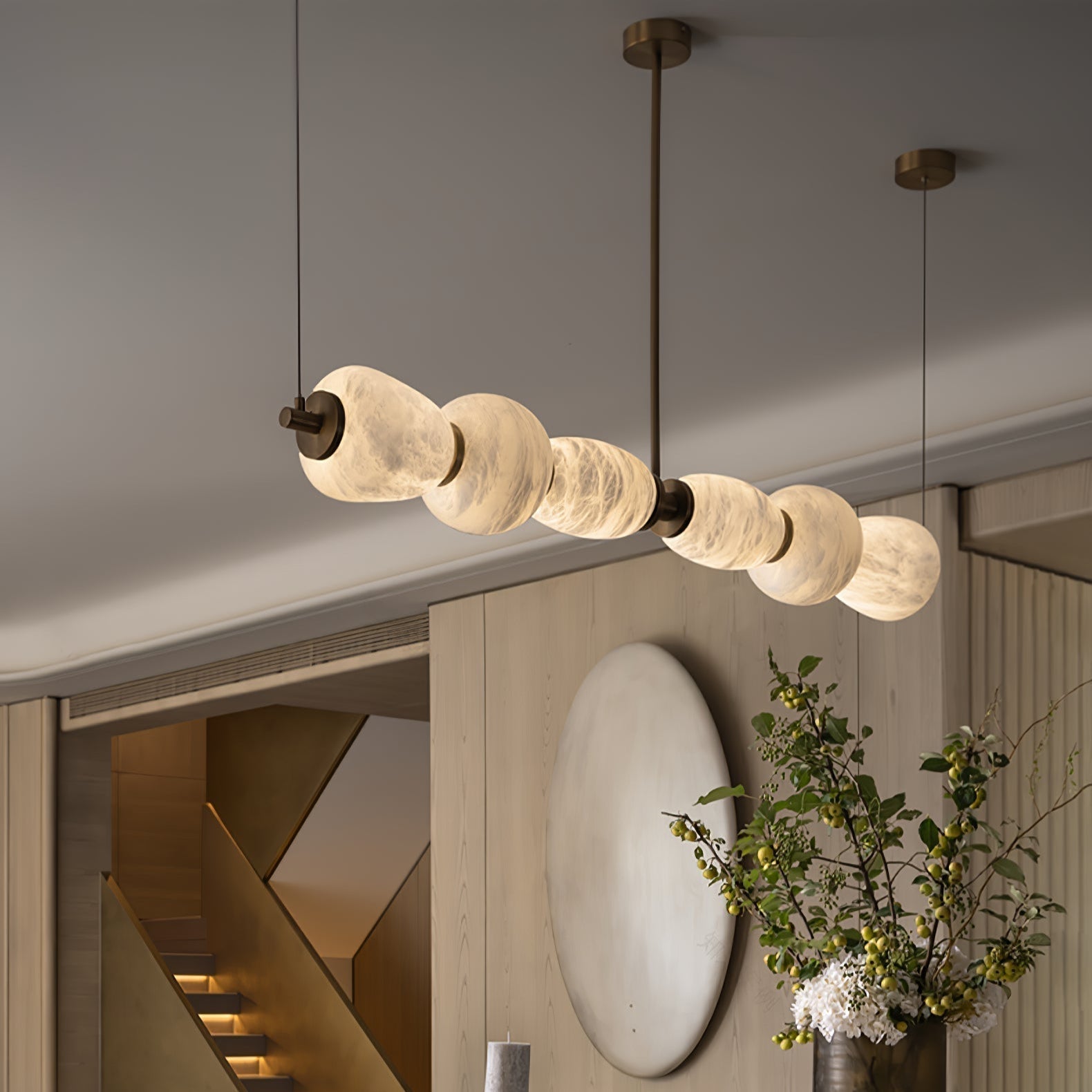 Cyrilla Alabaster Linear Pendant Light | ventumra
