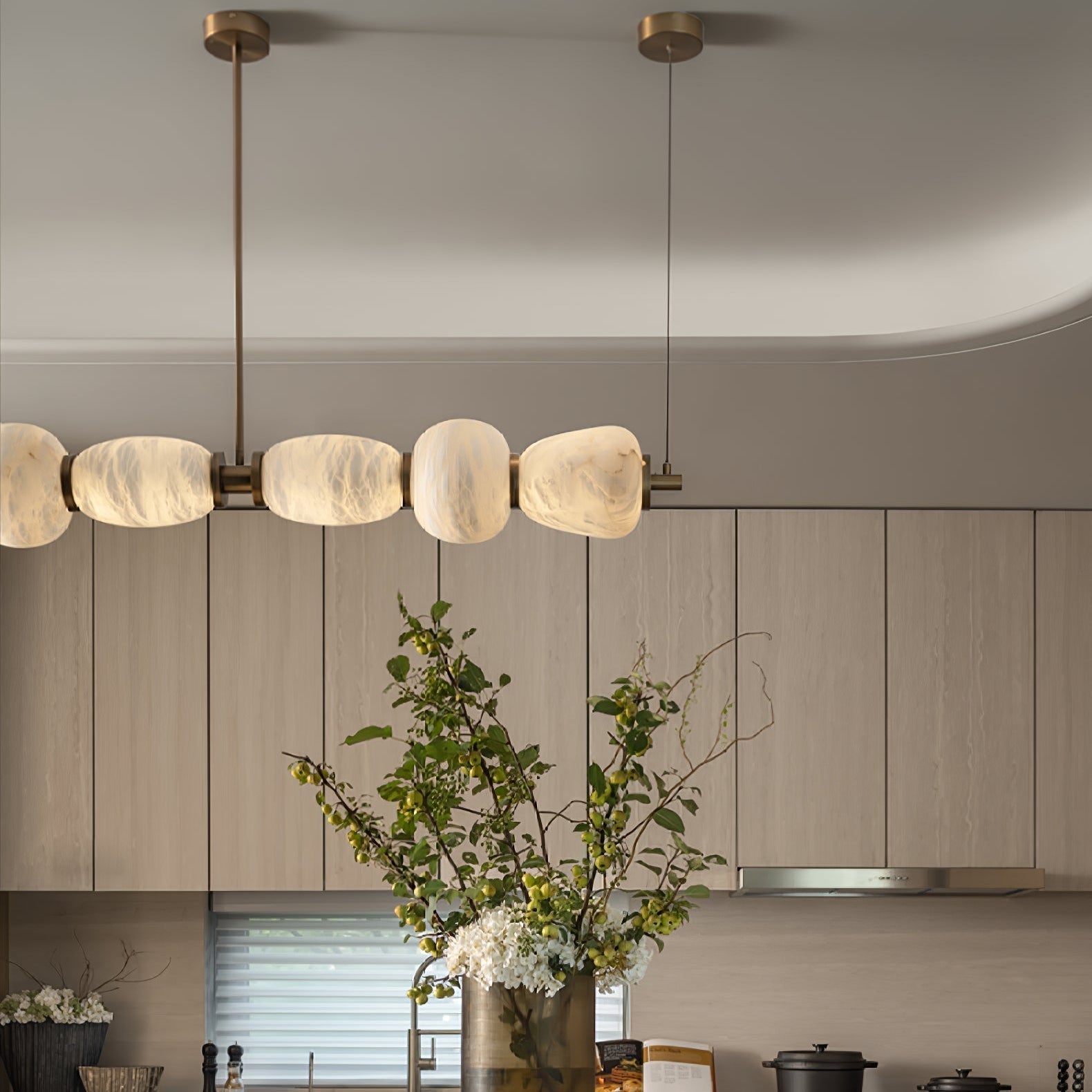 Cyrilla Alabaster Linear Pendant Light | ventumra