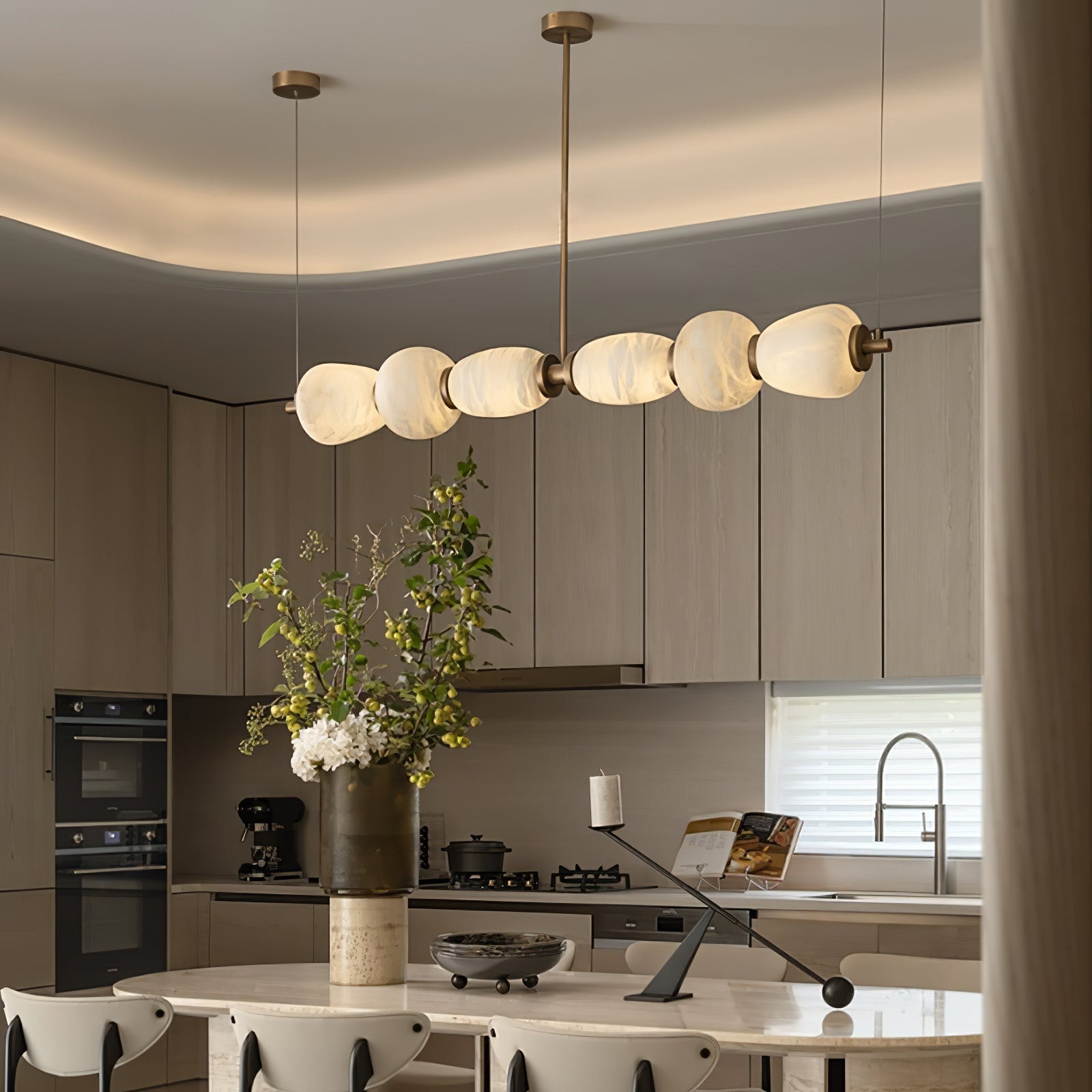 Cyrilla Alabaster Linear Pendant Light | ventumra