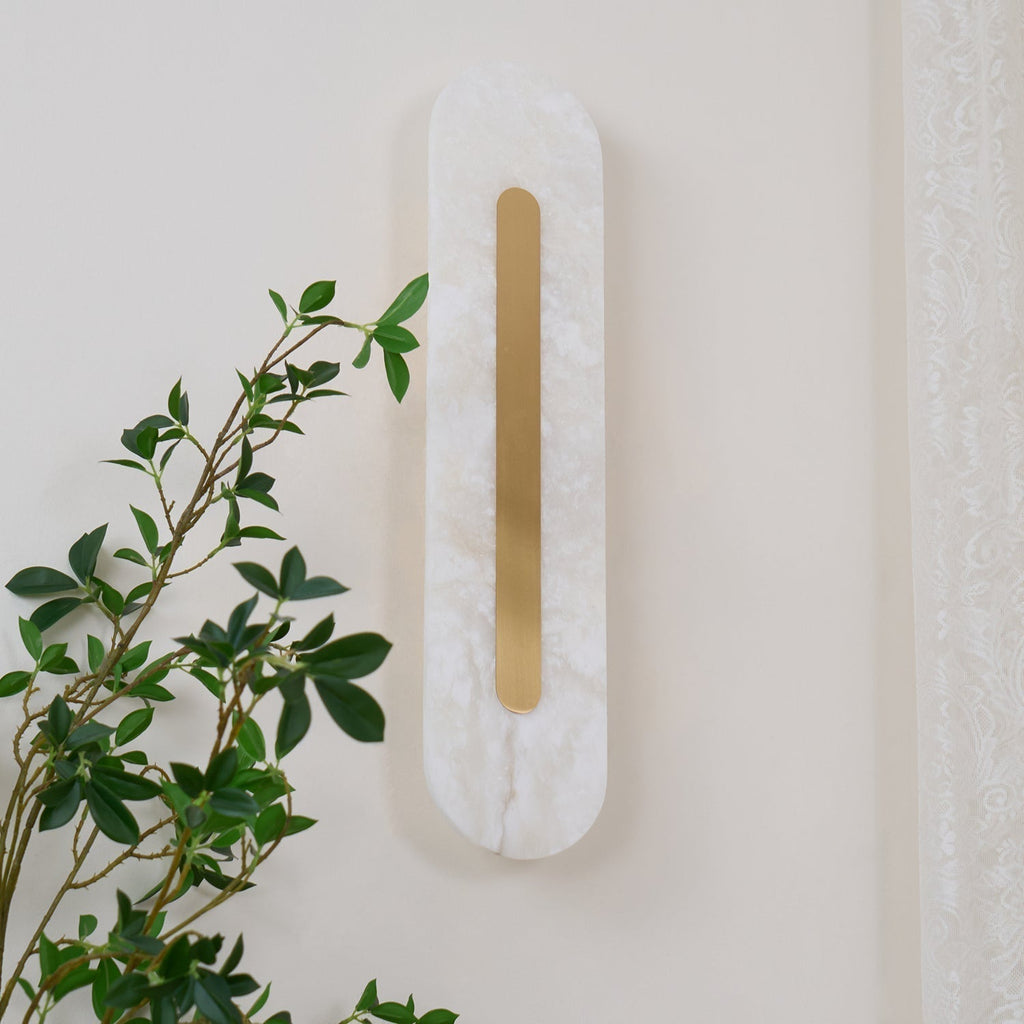 Hurn Alabaster Rounded Wall Lamp | ventumra