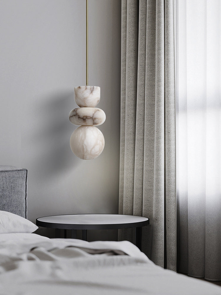 Rauduvyn Modern Totem Alabaster Pendant Light | ventumra