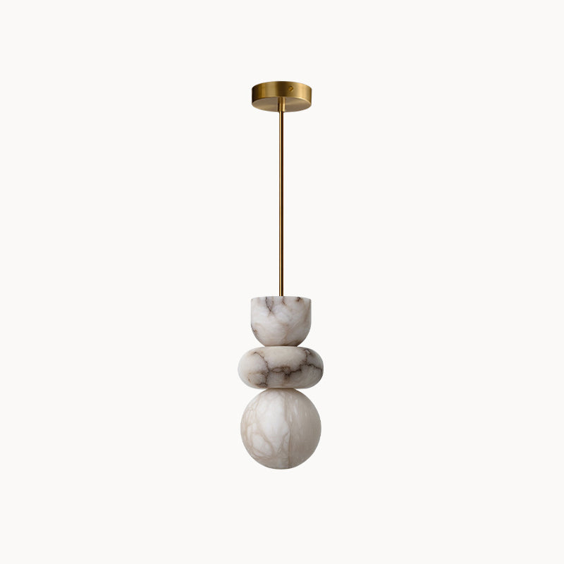 Rauduvyn Modern Totem Alabaster Pendant Light | ventumra