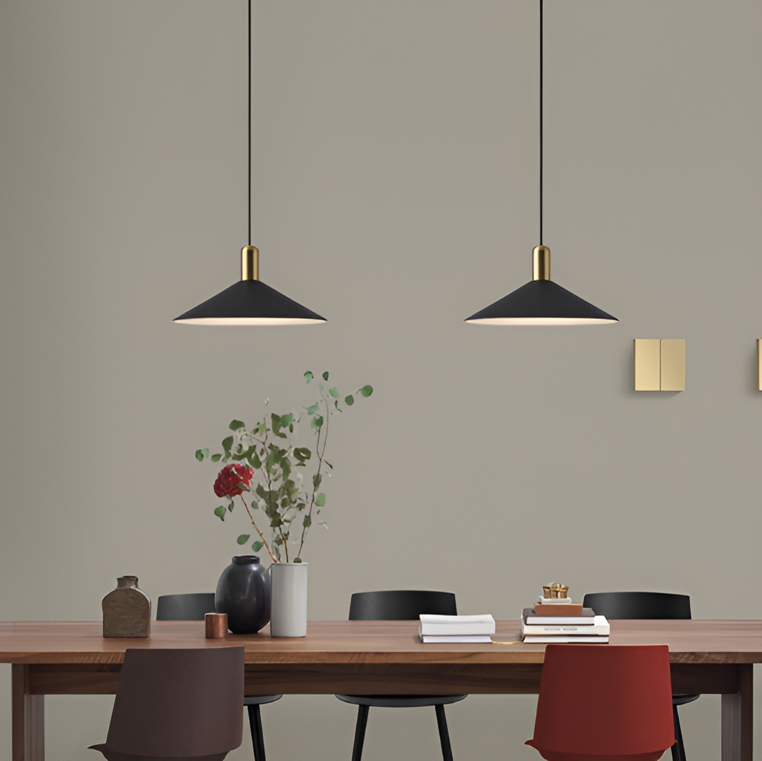 Lyrae Modern Pendant Light With Integrated LED Diffuser