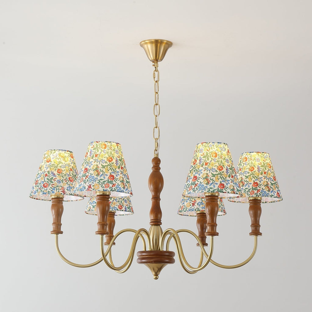 Cassian Chandelier Flower Fabric - Neutralighting