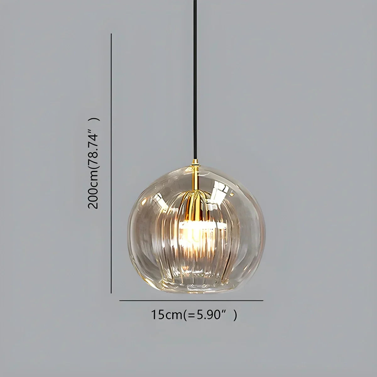 Scandinavian Glass Globe Pendant Light For Modern Living Spaces | Ventumra