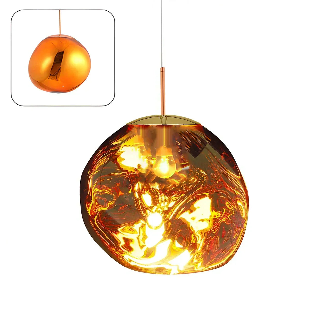 Lampă suspendată Lux Lava Flow pentru sufragerie, cu design modern | Ventumra