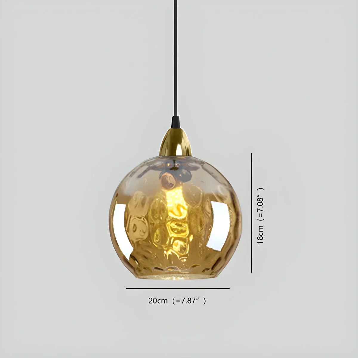 Vivid Glass Orb Pendant Light For Living Room Ceiling | Ventumra