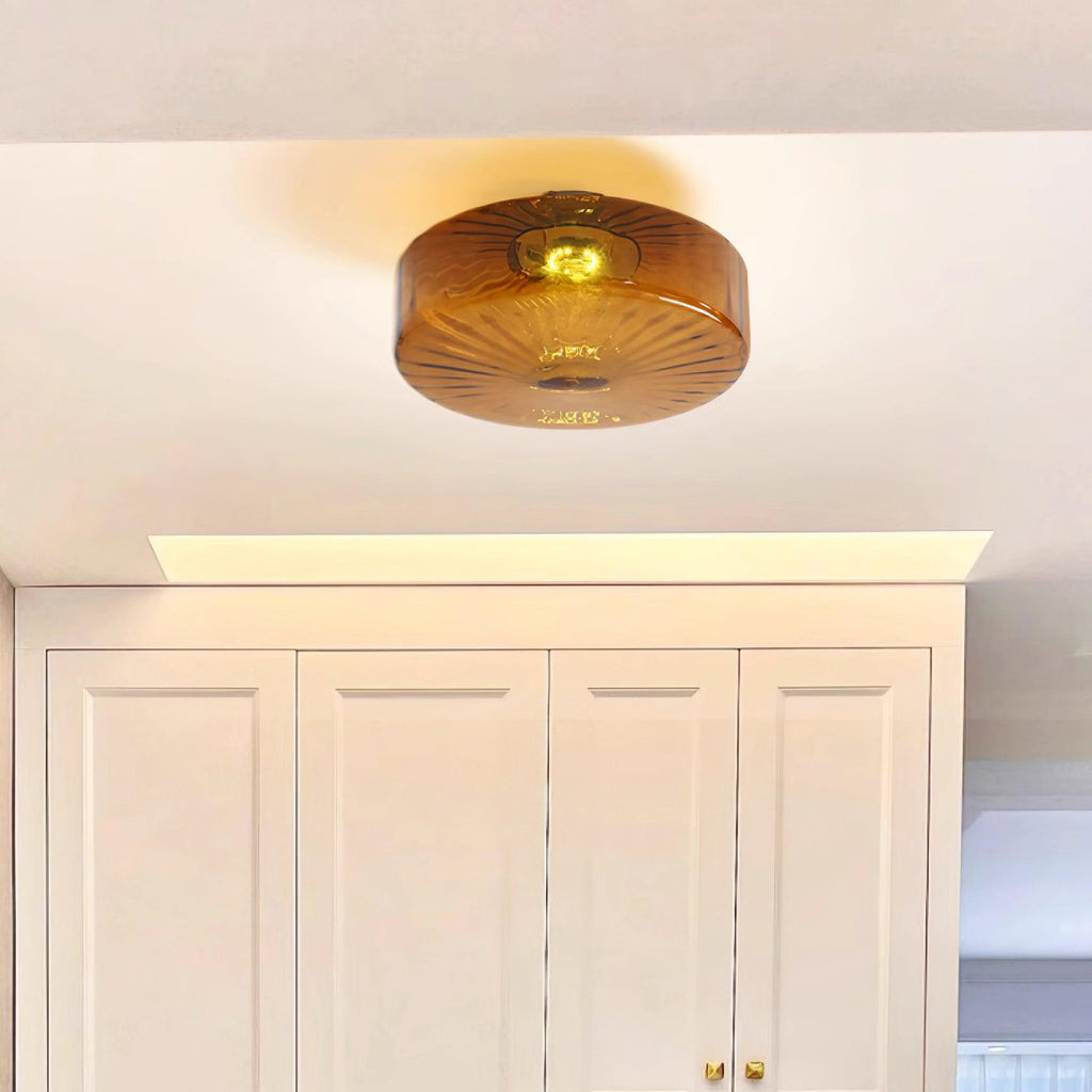 June  Amber Glass  Ceiling Light | ventumra