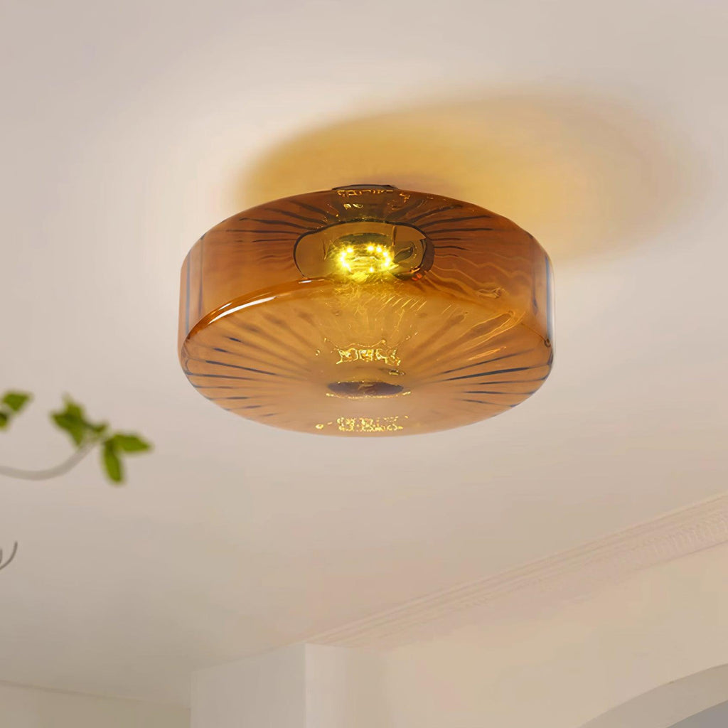 June  Amber Glass  Ceiling Light | ventumra