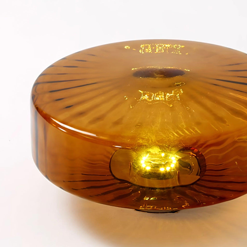 June  Amber Glass  Ceiling Light | ventumra