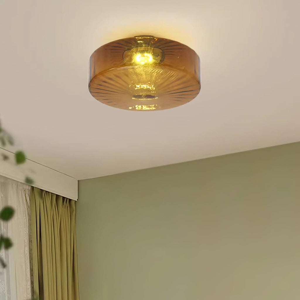 June  Amber Glass  Ceiling Light | ventumra