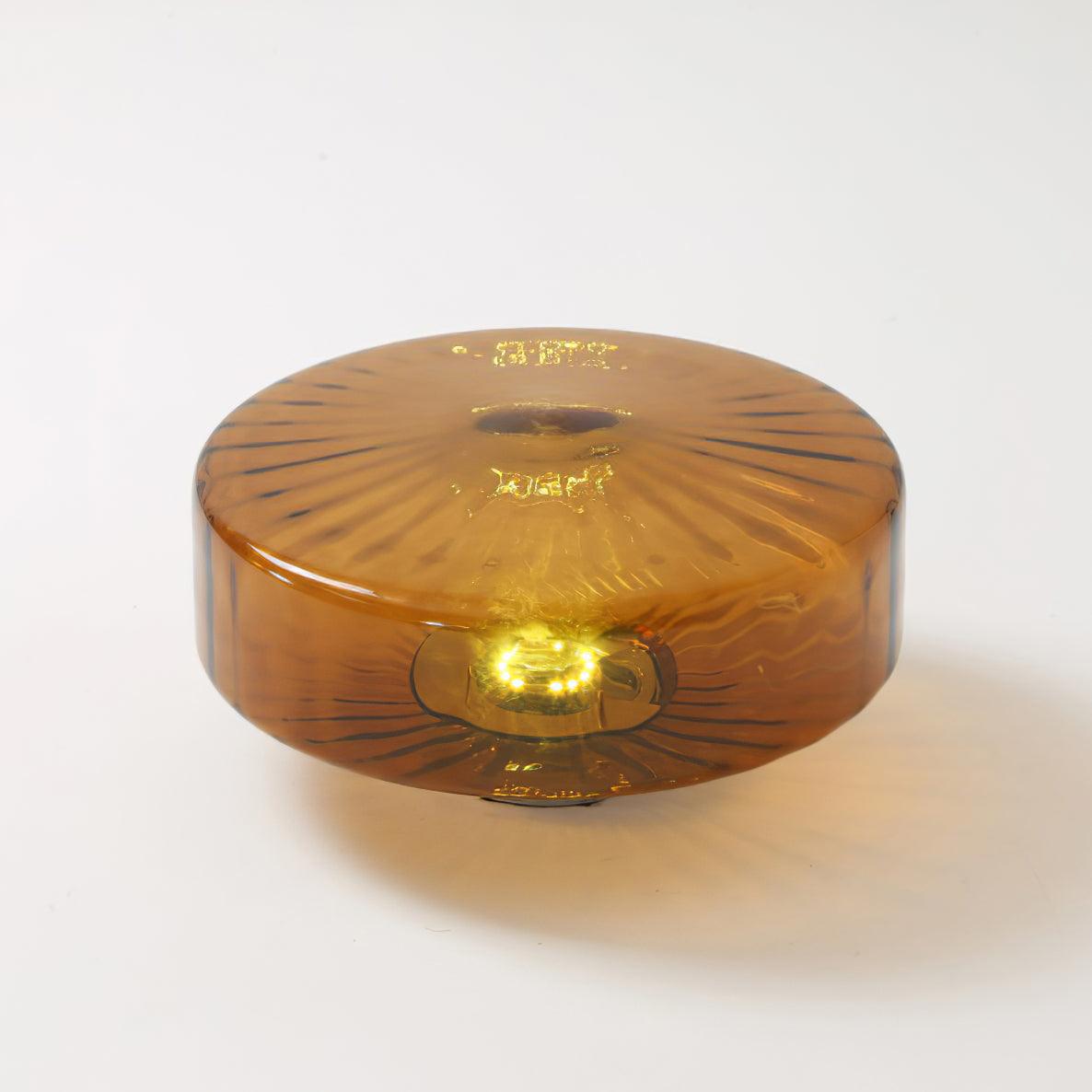 June  Amber Glass  Ceiling Light | ventumra