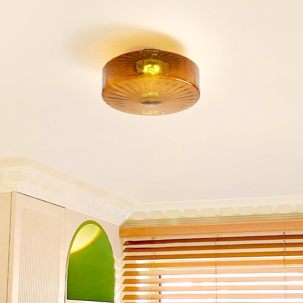 June  Amber Glass  Ceiling Light | ventumra