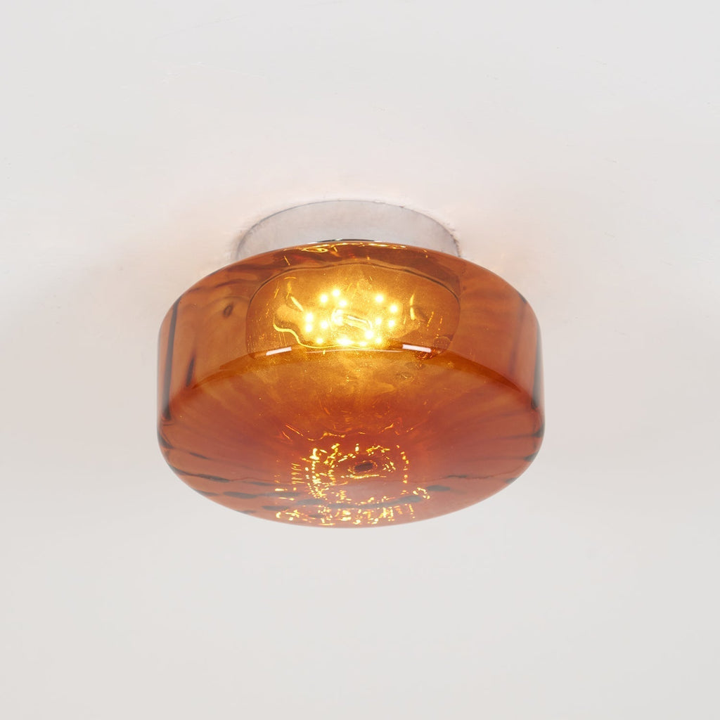 June  Amber Glass  Ceiling Light | ventumra