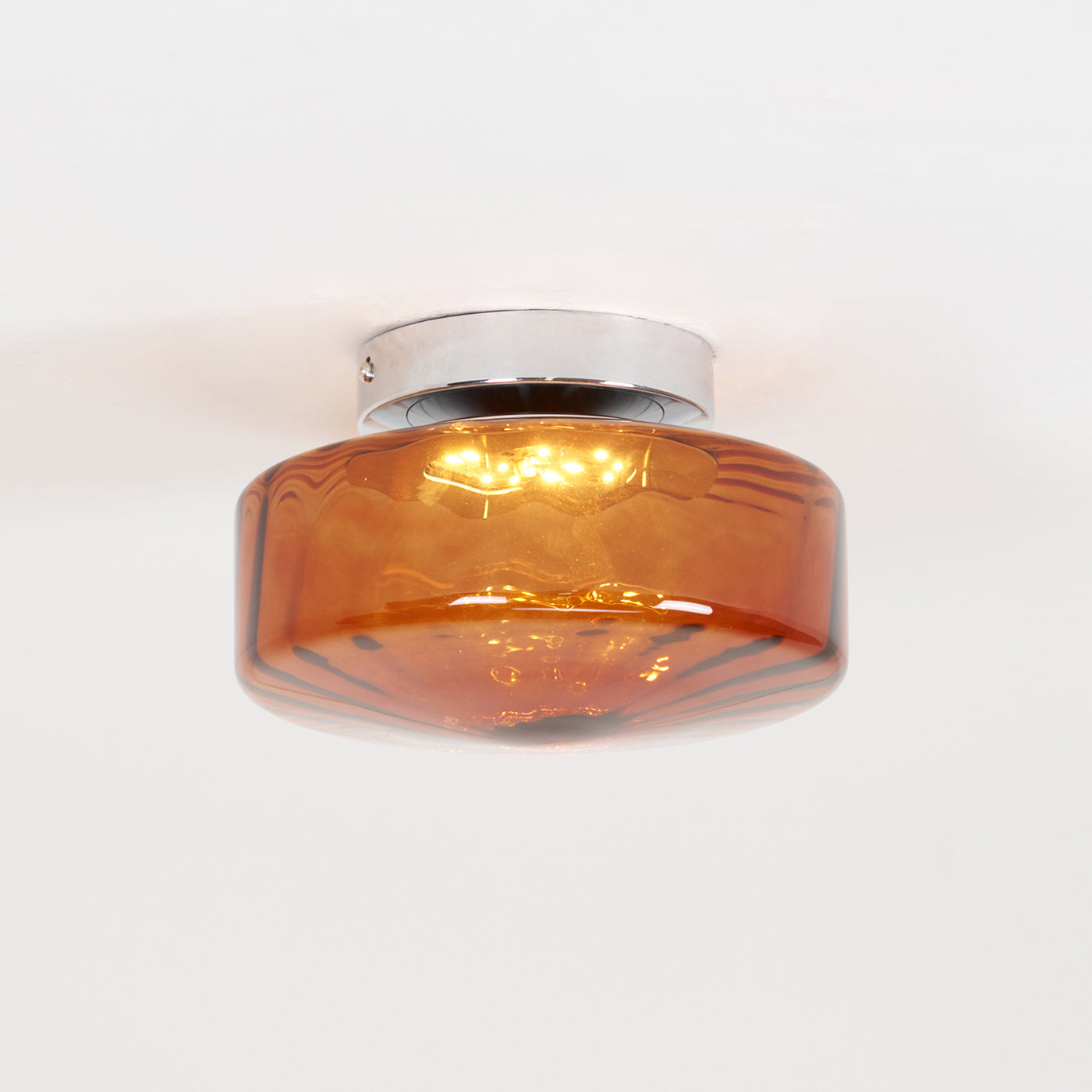 June  Amber Glass  Ceiling Light | ventumra