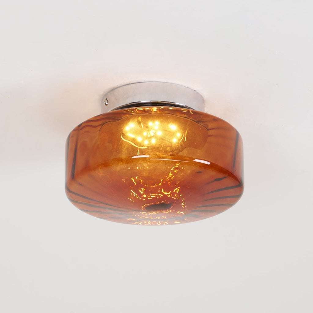 June  Amber Glass  Ceiling Light | ventumra