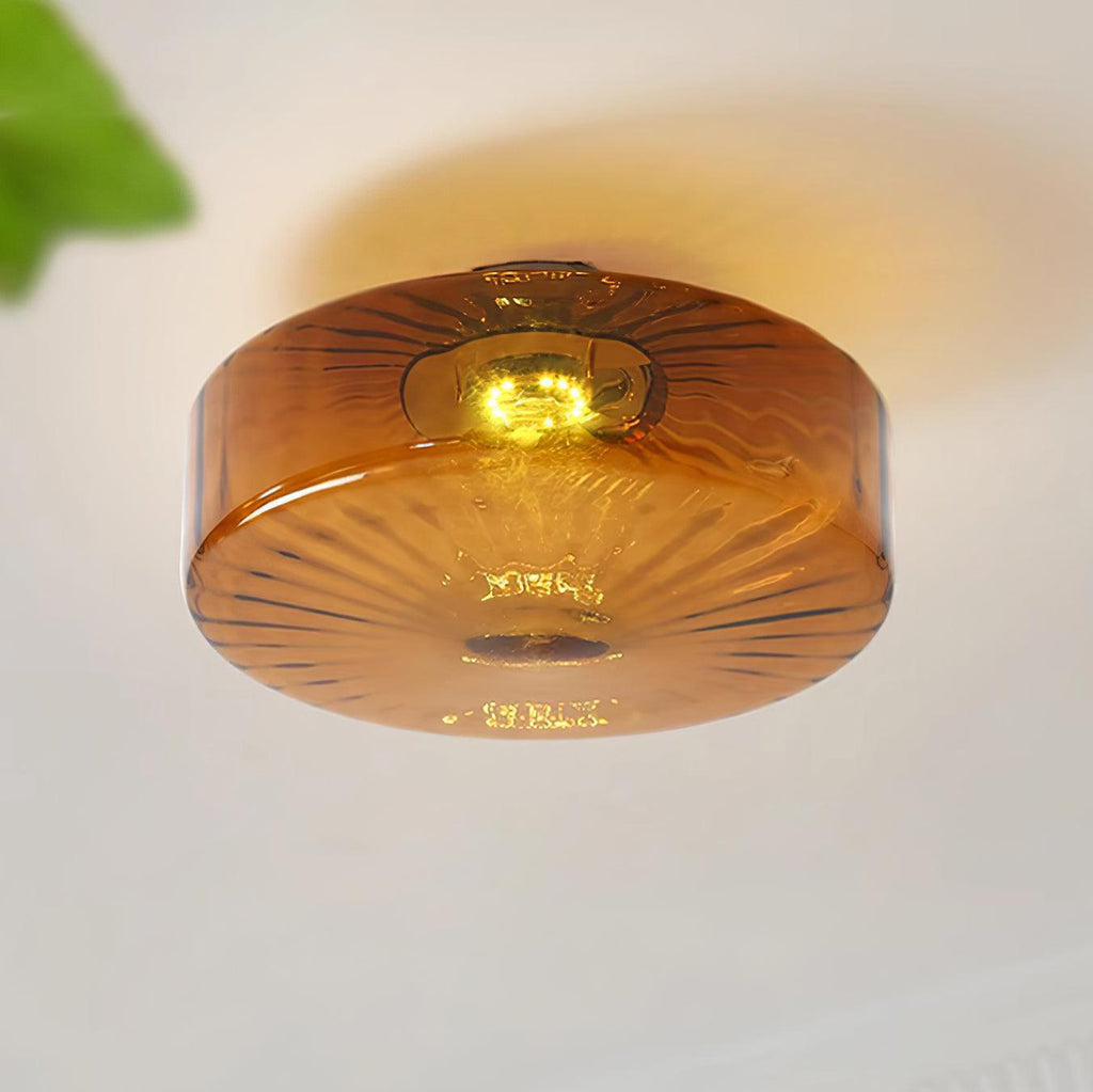 June  Amber Glass  Ceiling Light | ventumra