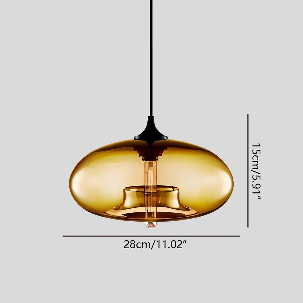 Vibrant Glass Pendant Light For Dining Room Decor | Ventumra